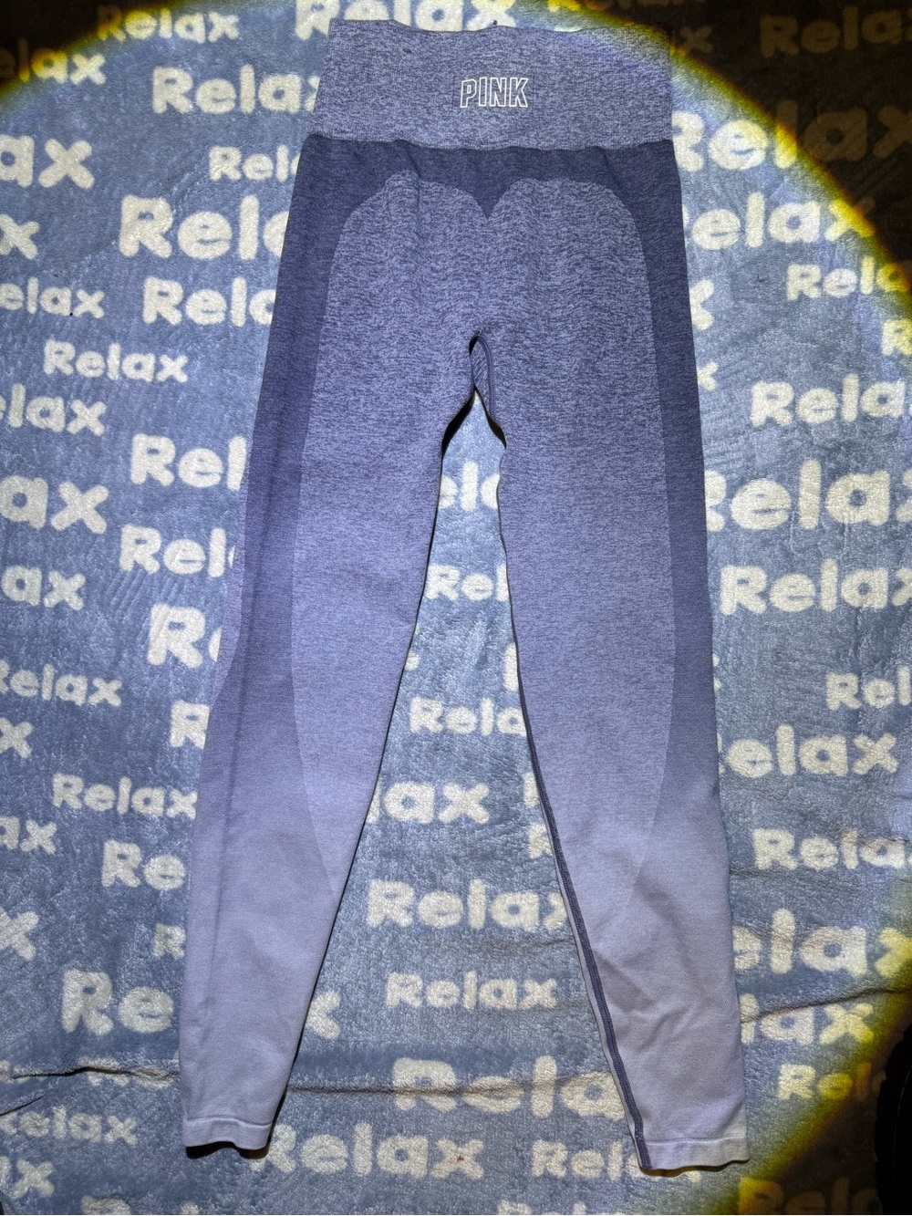 PINK Victoria's Secret High-Waisted Seamless Contour Leggings - Purple/Gray XS